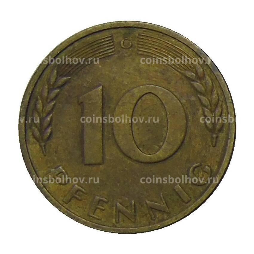 Монета 10 пфеннигов 1969 года G Германия (вид 2)