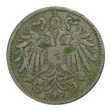 Монета 10 геллеров 1893 года Австрия (реверс)