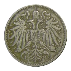 Монета 10 геллеров 1894 года Австрия (реверс)