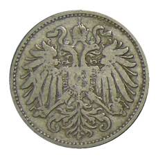 Монета 10 геллеров 1894 года Австрия (реверс)