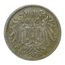 Монета 10 геллеров 1895 года Австрия (реверс)