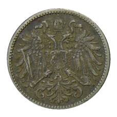 Монета 10 геллеров 1895 года Австрия (реверс)