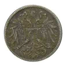 Монета 10 геллеров 1895 года Австрия (реверс)