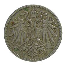 Монета 10 геллеров 1895 года Австрия (реверс)