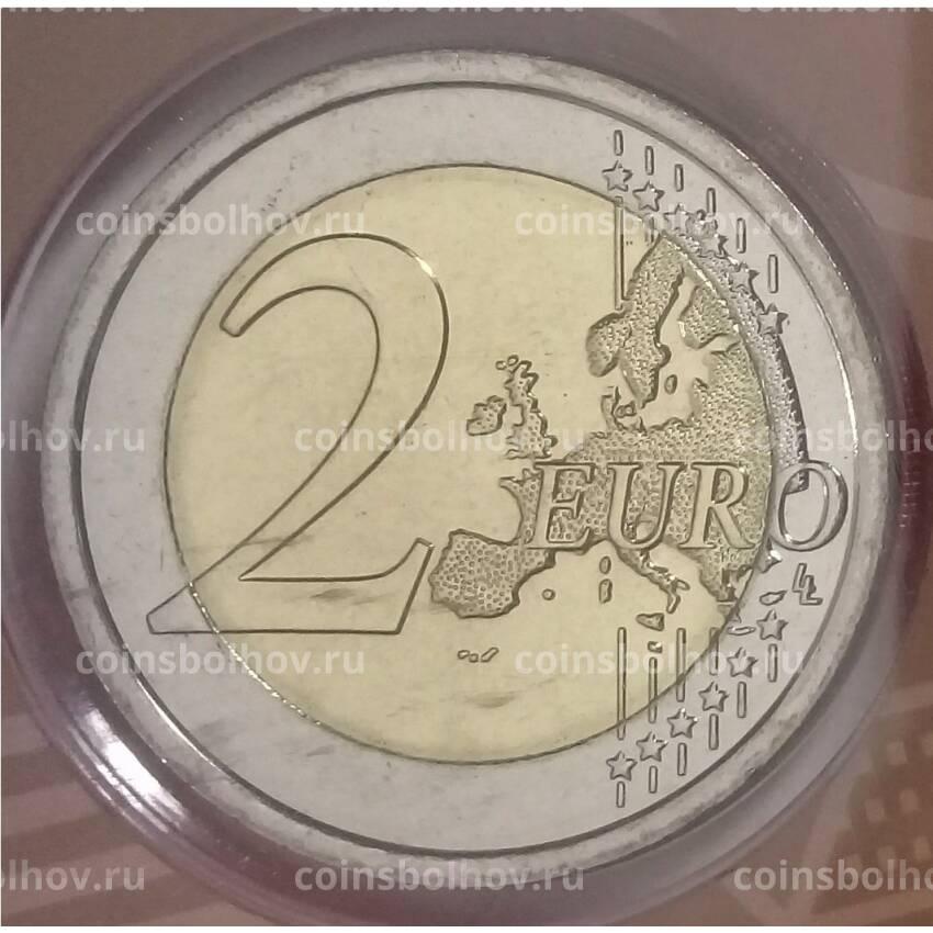 Монета 2 евро 2017 года Сан-Марино — Международный год развития туризма (в блистере) (вид 2)