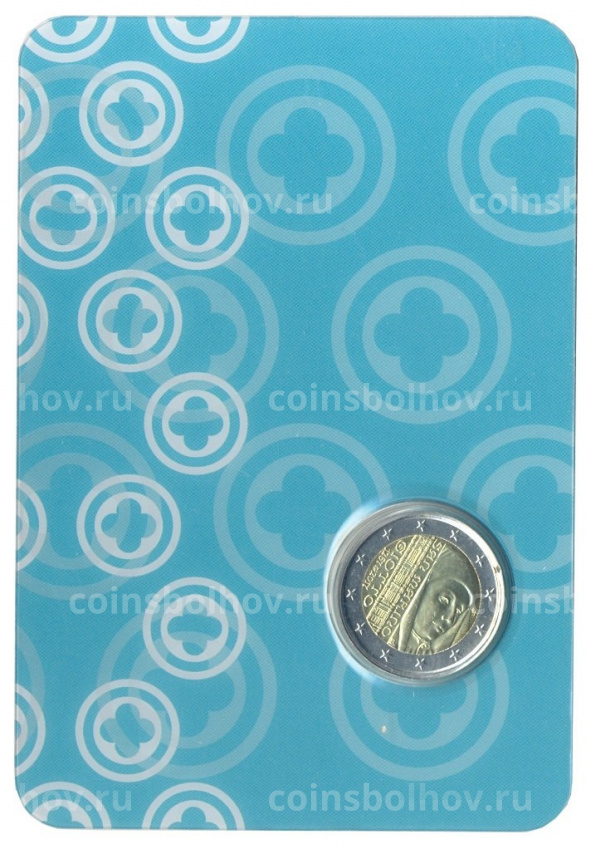 Монета 2 евро 2017 года Сан-Марино — 750 лет со дня рождения Джотто ди Бондоне (в блистере) (вид 5)