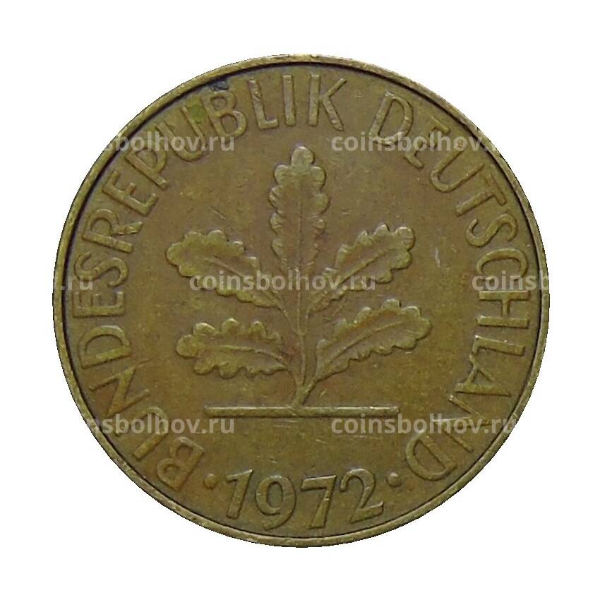 Монета 10 пфеннигов 1972 года F Германия