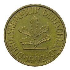 Монета 10 пфеннигов 1992 года A Германия (аверс)