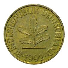 Монета 10 пфеннигов 1992 года A Германия (аверс)