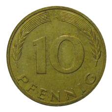 Монета 10 пфеннигов 1992 года A Германия (реверс)