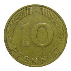 Монета 10 пфеннигов 1992 года A Германия (реверс)