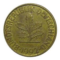 Монета 10 пфеннигов 1992 года A Германия (аверс)