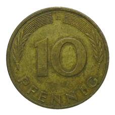 Монета 10 пфеннигов 1992 года A Германия (реверс)