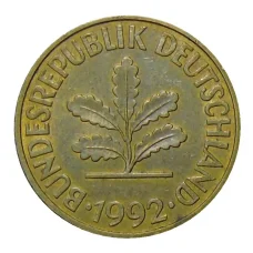 Монета 10 пфеннигов 1992 года D Германия (аверс)