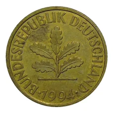 Монета 10 пфеннигов 1994 года G Германия (аверс)