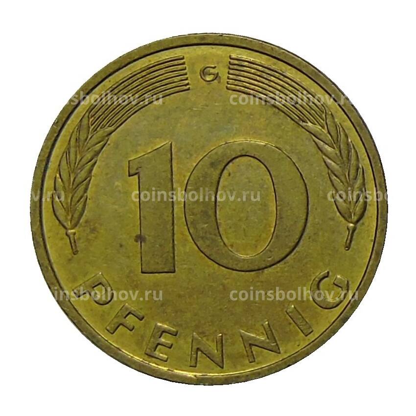 Монета 10 пфеннигов 1994 года G Германия (вид 2)