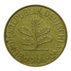 Монета 10 пфеннигов 1994 года A Германия (аверс)