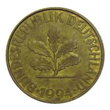 Монета 10 пфеннигов 1994 года A Германия (аверс)