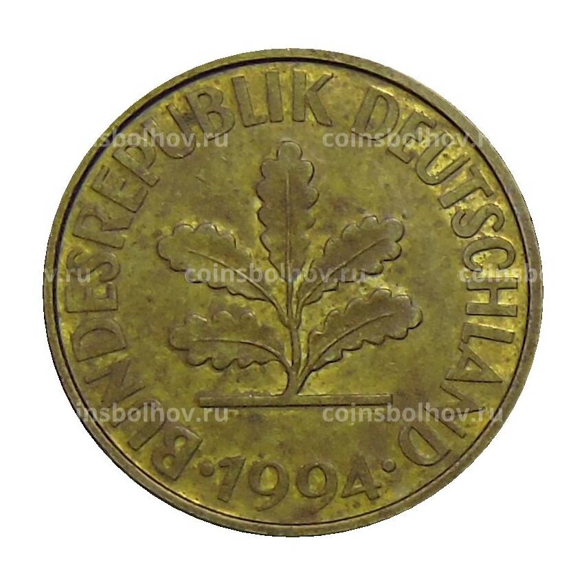 Монета 10 пфеннигов 1994 года A Германия