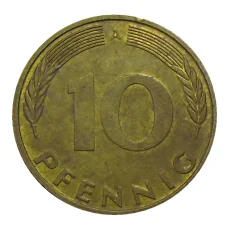 Монета 10 пфеннигов 1994 года A Германия (реверс)