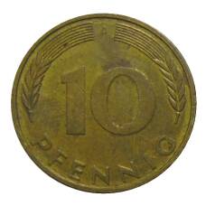 Монета 10 пфеннигов 1994 года A Германия (реверс)