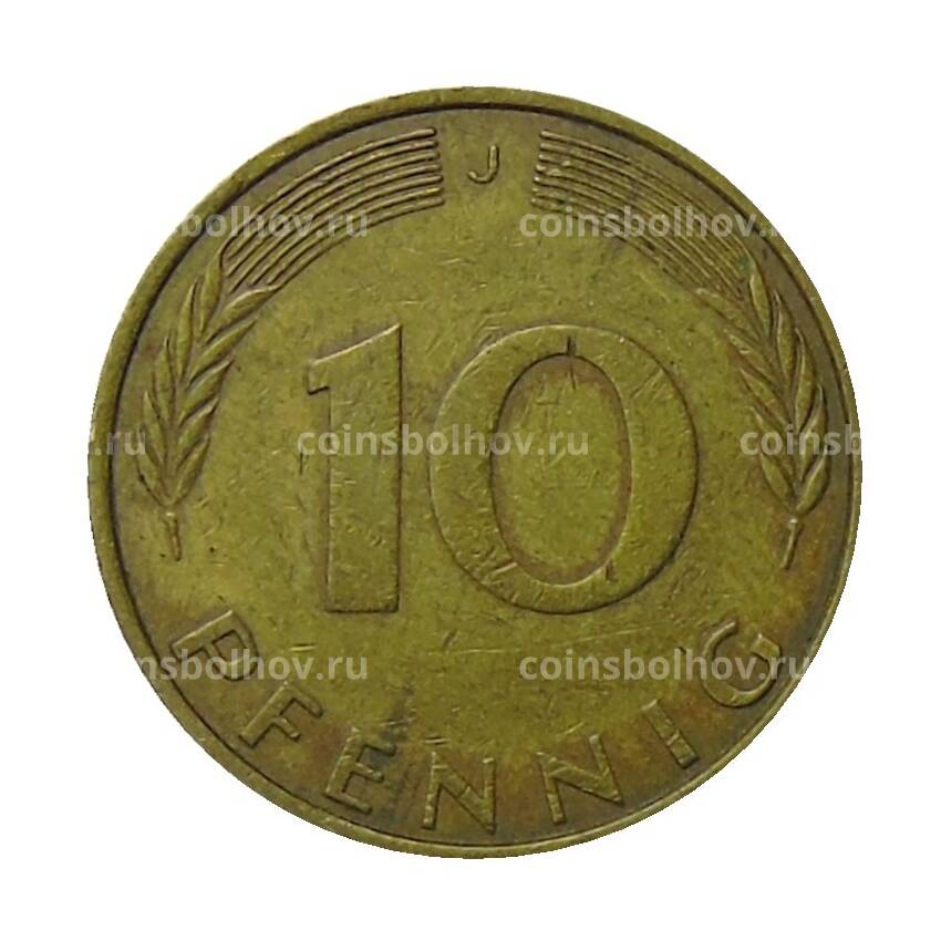 Монета 10 пфеннигов 1974 года J Германия (вид 2)