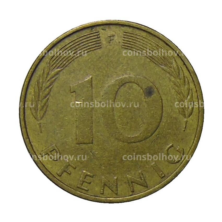 Монета 10 пфеннигов 1973 года F Германия (вид 2)
