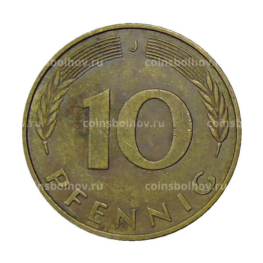 Монета 10 пфеннигов 1982 года J Германия (вид 2)
