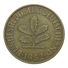 Монета 10 пфеннигов 1982 года D Германия (аверс)