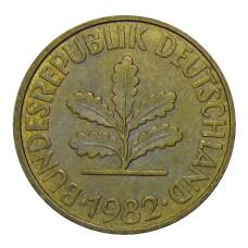 Монета 10 пфеннигов 1982 года D Германия (аверс)
