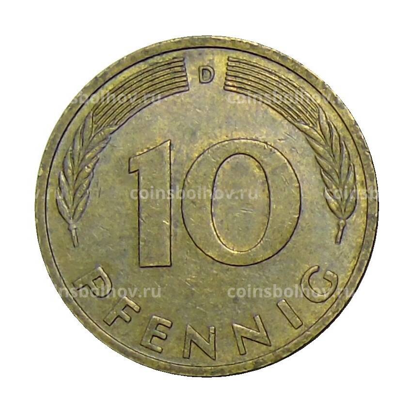 Монета 10 пфеннигов 1982 года D Германия (вид 2)