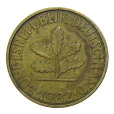 Монета 10 пфеннигов 1982 года D Германия (аверс)