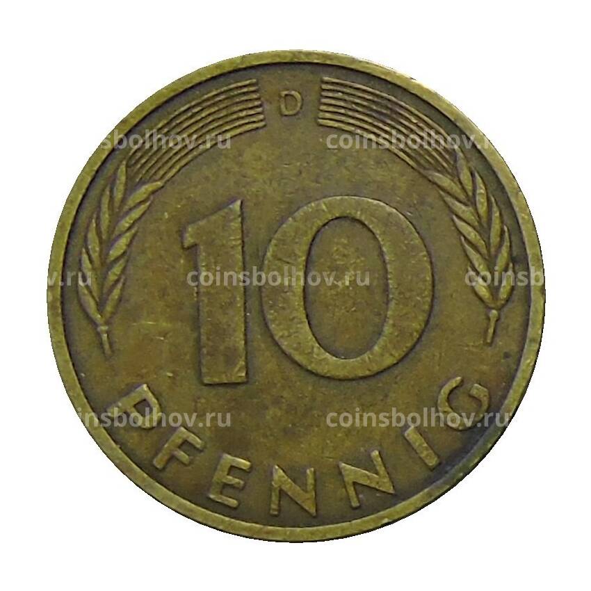 Монета 10 пфеннигов 1982 года D Германия (вид 2)
