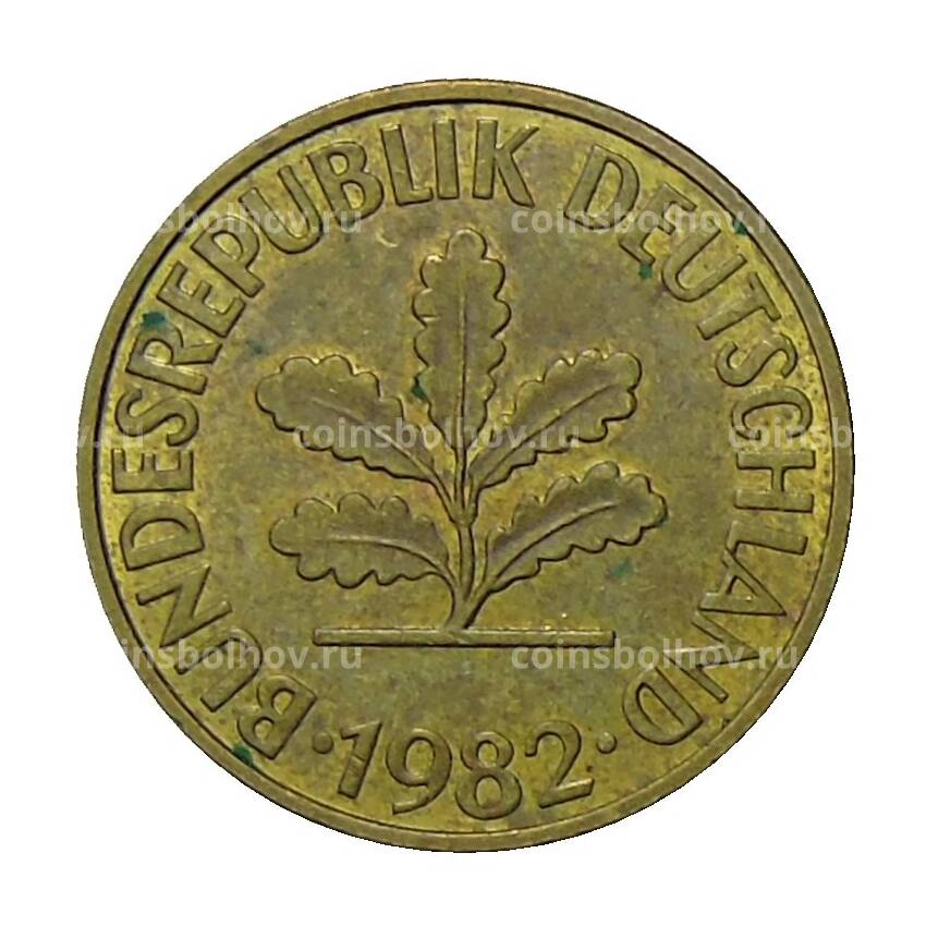 Монета 10 пфеннигов 1982 года G Германия