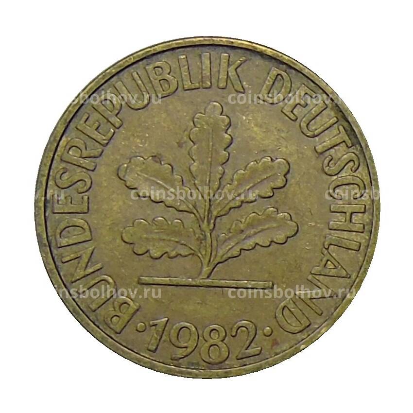Монета 10 пфеннигов 1982 года G Германия