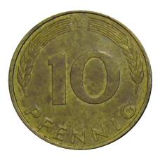 Монета 10 пфеннигов 1989 года D Германия (реверс)