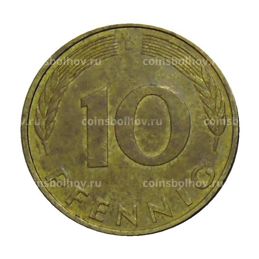 Монета 10 пфеннигов 1989 года D Германия (вид 2)