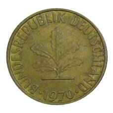 Монета 10 пфеннигов 1970 года G Германия (аверс)