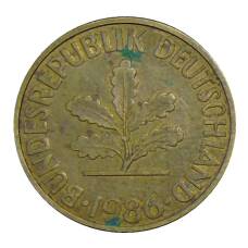 Монета 10 пфеннигов 1986 года D Германия (аверс)