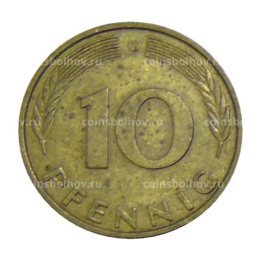 Монета 10 пфеннигов 1987 года G Германия (вид 2)