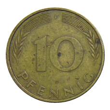 Монета 10 пфеннигов 1974 года F Германия (реверс)