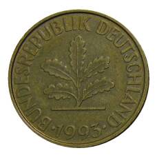 Монета 10 пфеннигов 1993 года A Германия (аверс)