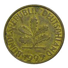 Монета 10 пфеннигов 1993 года A Германия (аверс)