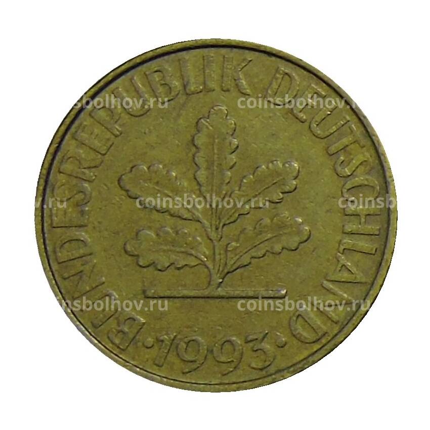 Монета 10 пфеннигов 1993 года A Германия