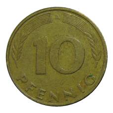 Монета 10 пфеннигов 1993 года A Германия (реверс)