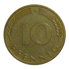 Монета 10 пфеннигов 1993 года A Германия (реверс)