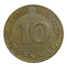 Монета 10 пфеннигов 1993 года A Германия (реверс)