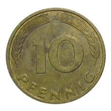 Монета 10 пфеннигов 1993 года A Германия (реверс)