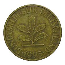 Монета 10 пфеннигов 1993 года D Германия (аверс)