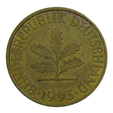 Монета 10 пфеннигов 1993 года J Германия (аверс)